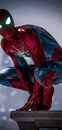 Spider-man Red Sculpture Live Wallpaper