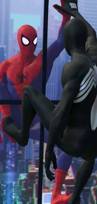Spider-man Red Thigh Live Wallpaper