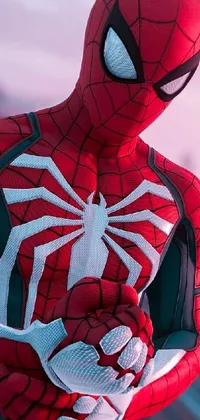 Spider-man White Red Live Wallpaper