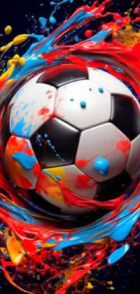 Sports Equipment Ball Red Live Wallpaper