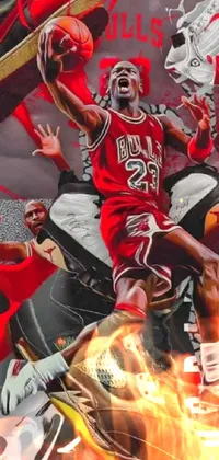 Fire Jordan  Live Wallpaper