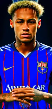 Download Neymar Ultra Hd Football Jersey Edit Wallpaper