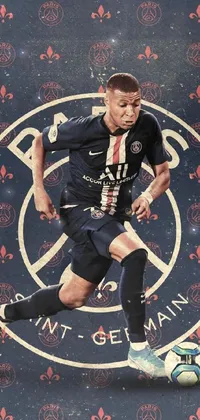 the glowing mbappe Live Wallpaper