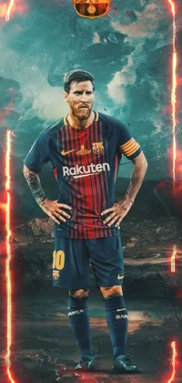 Download Lionel Messi In Barcelona Jersey Wallpaper