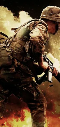 Squad Ballistic Vest Military Camouflage Live Wallpaper
