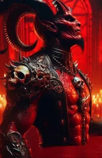Supernatural Creature Red Art Live Wallpaper