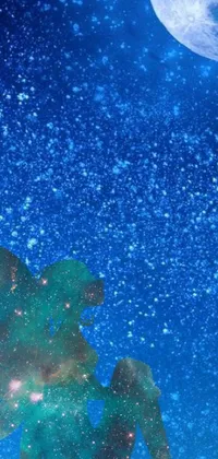 Swimming Blue Christmas Tree Live Wallpaper