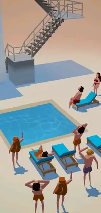 Swimming Screenshot Person Live Wallpaper