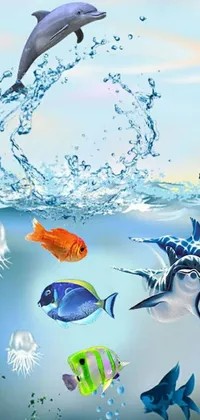 Swimming Water Animal Live Wallpaper