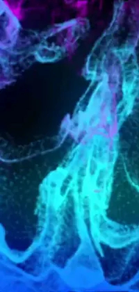 Presenting a mesmerizing phone live wallpaper! Get lost in the hypnotic mist created in generative art with abstract claymation-like textures