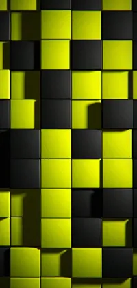 Symmetry Yellow Pattern Live Wallpaper