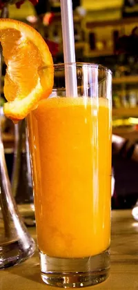 Tableware Drinking Straw Orange Drink Live Wallpaper