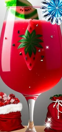 Watermelon Glass  Live Wallpaper