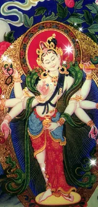 Temple Textile Art Live Wallpaper