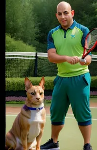 Tennis Photograph Dog Live Wallpaper