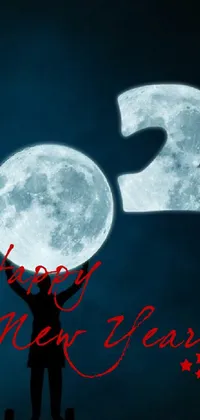 Text Abstract Moon Live Wallpaper