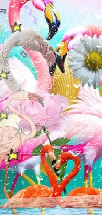 Textile Flower Pink Live Wallpaper