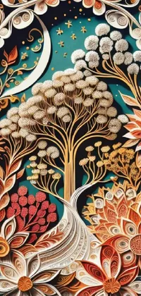 Textile Plant Rectangle Live Wallpaper