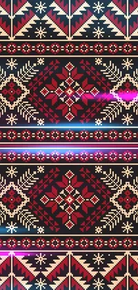Textile Rectangle Red Live Wallpaper