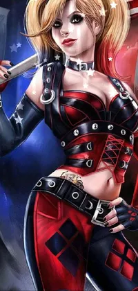 Thigh Red Latex Live Wallpaper
