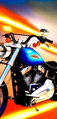 Featuring a close-up of a motorcycle, this live wallpaper is a masterpiece of digital art