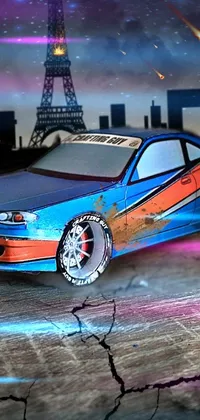 Drift through Apocalyptic City on Car 3D Live Wallpaper - free download