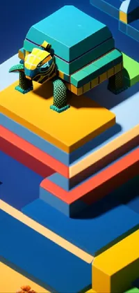 Toy Blue Building Sets Live Wallpaper