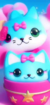 Toy Blue Pink Live Wallpaper