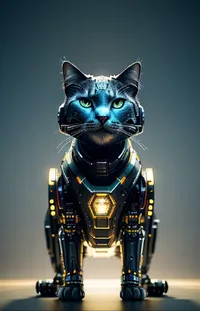 Toy Electric Blue Felidae Live Wallpaper