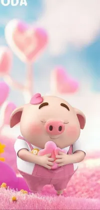 Toy Happy Pink Live Wallpaper
