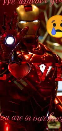 Toy Iron Man Red Live Wallpaper