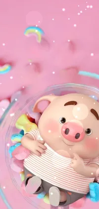 Toy Liquid Pink Live Wallpaper
