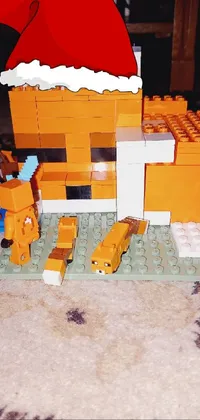 Toy Orange Lego Live Wallpaper