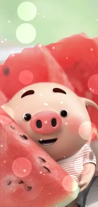 Toy Pink Food Live Wallpaper