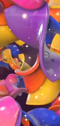 Toy Purple Balloon Live Wallpaper