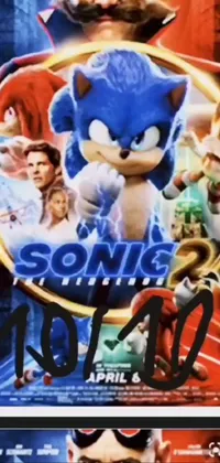 This dynamic and engaging live phone wallpaper features a suspenseful movie poster, captivating Instagram feed, action-packed Sonic game, moody and emotional "very sad c 12