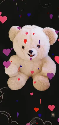 Toy Teddy Bear Pink Live Wallpaper