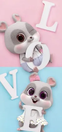 Toy White Pink Live Wallpaper