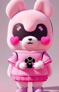 Toy White Pink Live Wallpaper