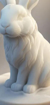 Toy White Sculpture Live Wallpaper