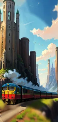 Train Cloud Building Live Wallpaper