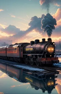 Train Cloud Sky Live Wallpaper