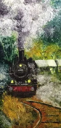 Train Plant Nature Live Wallpaper