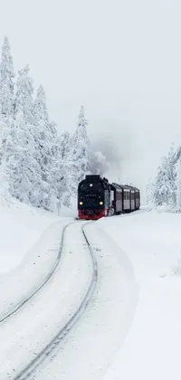 Train Snow Vehicle Live Wallpaper