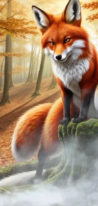 Tree Carnivore Fox Live Wallpaper