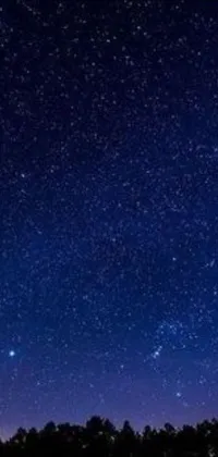 Looking for a mesmerizing live wallpaper for your mobile device? Look no further! Feast your eyes on a beautiful night sky with countless sparkling stars