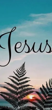 Bring a touch of calming beauty to your phone's screen with this stunning Jesus-themed live wallpaper