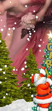 Tree Person Christmas Live Wallpaper