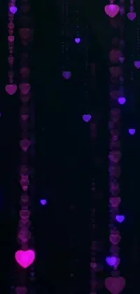 Tree Purple Light Live Wallpaper