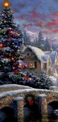 Tree Snow Christmas Live Wallpaper